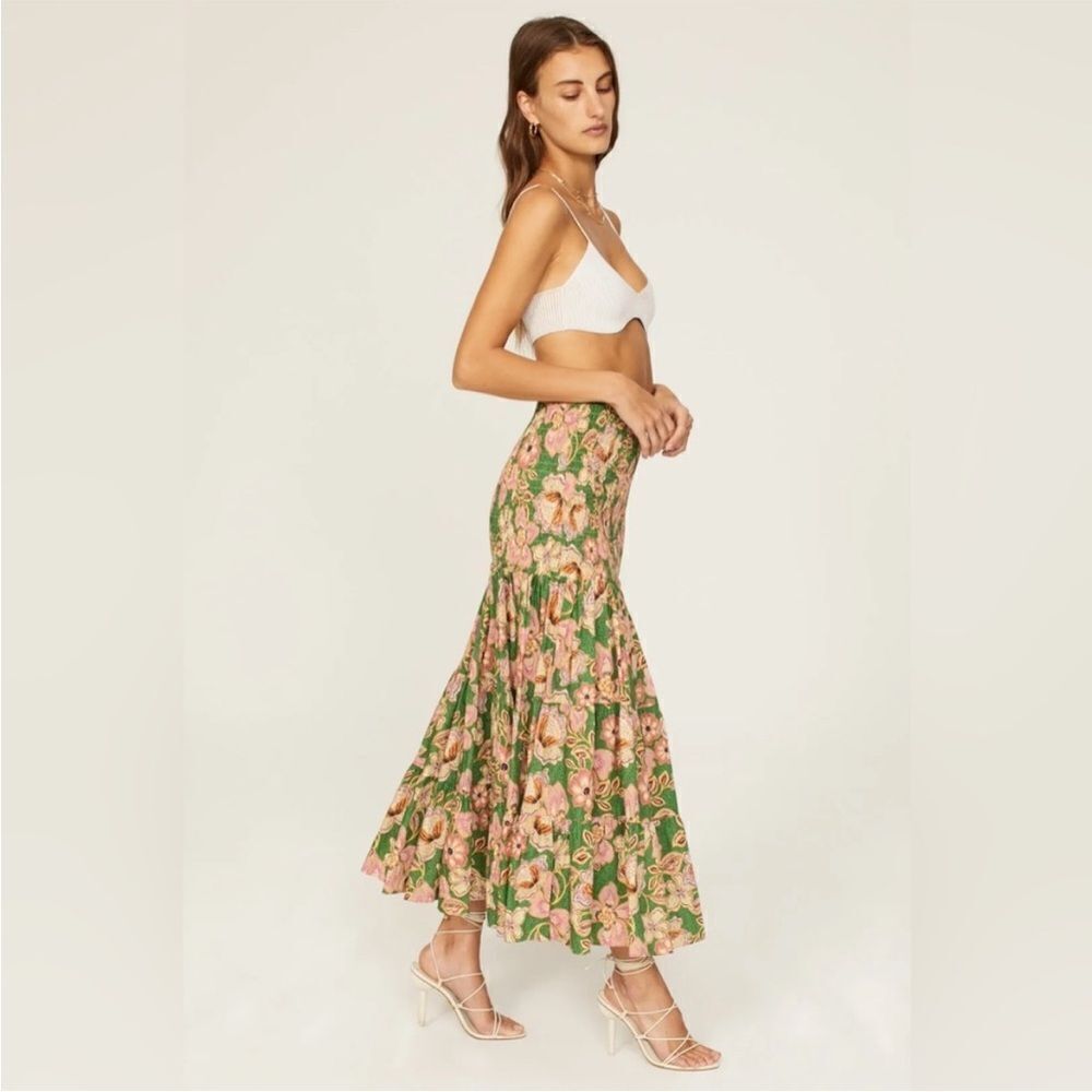 MISA Los Angeles Lola Smocked Cotton Convertible Skirt Dress XS $330 - Picture 9 of 9